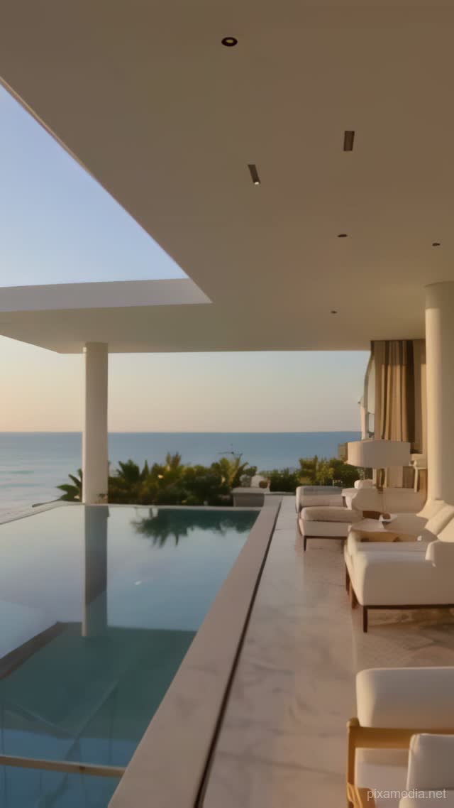 Palm Jumeirah Golden Hour - Real Estate AI stock